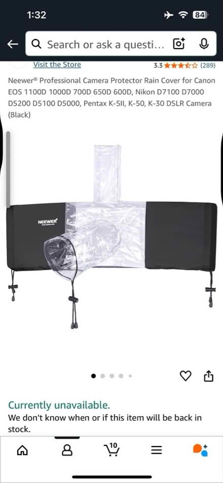 Photo of free Camera Protector Rain Cover (Jennetts park RG12) #3