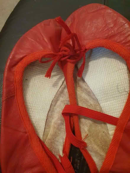 Photo of free Leather ballet shoes red. Size 2.5 (Tilehurst RG31) #1