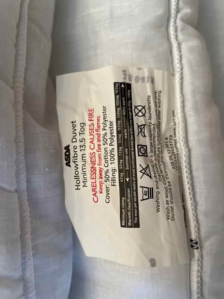 Photo of free UNUSED* Winter Duvet & Pillows (Langstone) #2