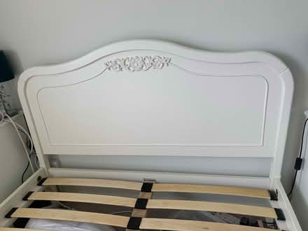 Photo of free White wooden double bed frame (Hoddesdon, EN11) #2