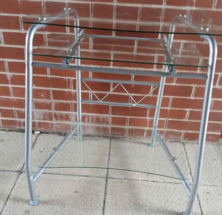 Photo of free Glass and metal computer desk (Caersws SY17) #1