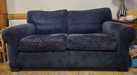 Photo of free Blue Multiyork two seater sofa (Letchworth Garden City SG6) #1