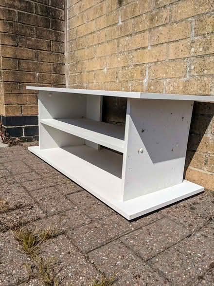 Photo of free White TV Stand. (PL4) #2