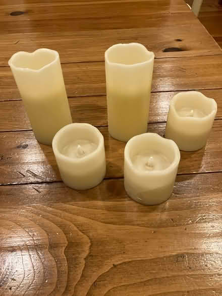 Photo of free Five battery powered candles (Havertown) #1