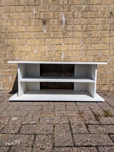 Photo of free White TV Stand. (PL4) #1