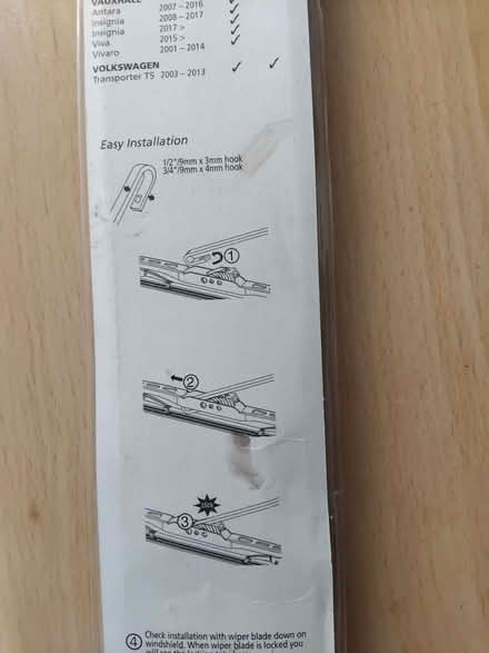 Photo of free Windscreen Wiper Blade (Panshanger AL7) #3