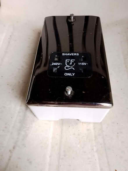 Photo of free Shaver socket, dark chrome (Bucknell SY7) #2
