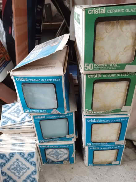 Photo of free Small ceramic tiles (spaldwick PE28) #1