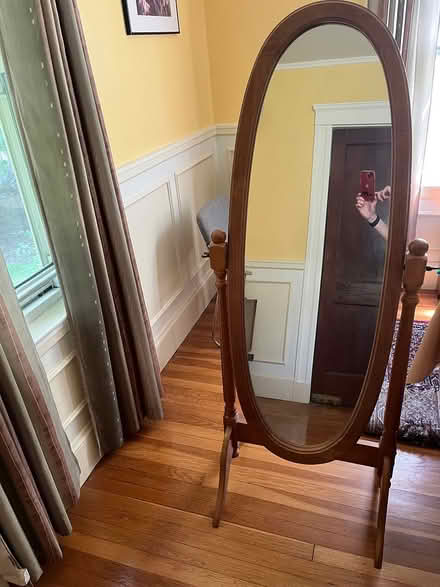 Photo of free Freestanding full length mirror (Off of Highland Ave.) #1