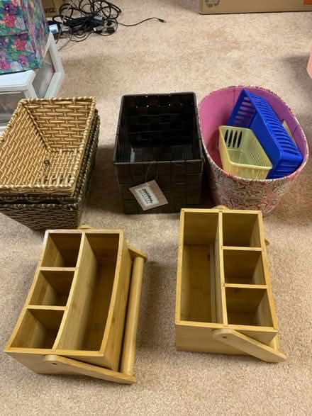 Photo of free Lot of Bins and Baskets — tons (Cottageville, South Brunswick) #1