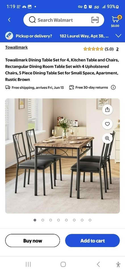Photo of free Dining room set (Elden St @ Laurel Way) #1