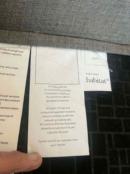 Photo of free Habitat Sofa 160cm Wide (CT14) #2