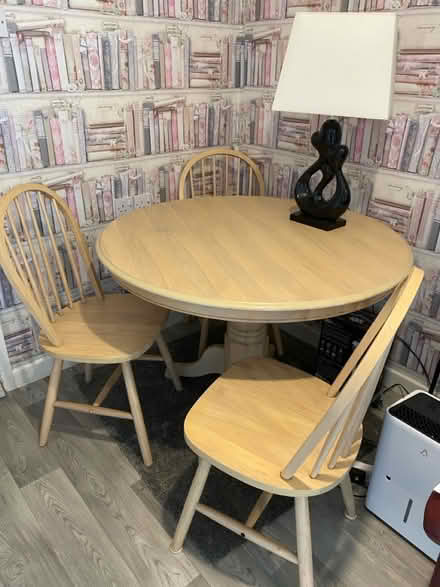 Photo of free Dining table and 3 chairs (NR13 6nn) #2