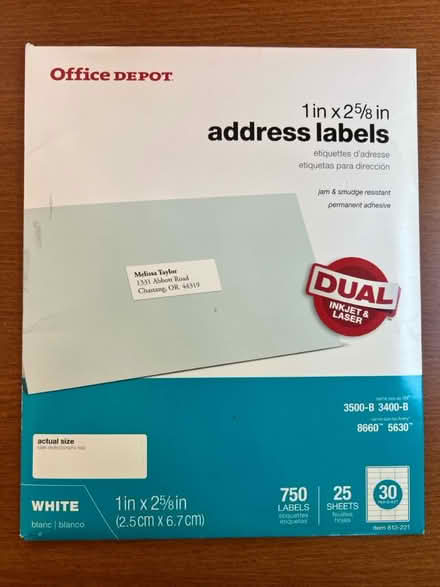 Photo of free Adhesive address labels (Meadowbrook, North Seattle) #1