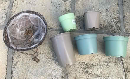 Photo of free Plant pots & hanging basket (Leckhampton GL53) #1