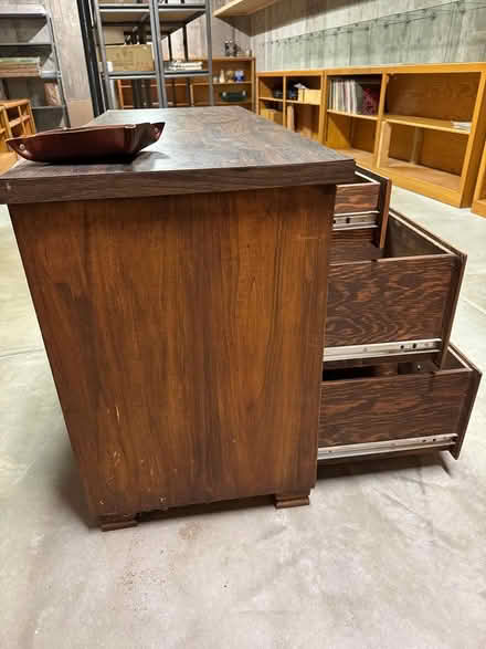 Photo of free Wood Desk - Double side drawers (Westminster, CO 80031) #4