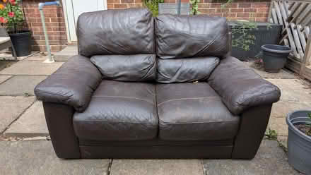 Photo of free Leather Sofa (Hill Farm LU6) #1