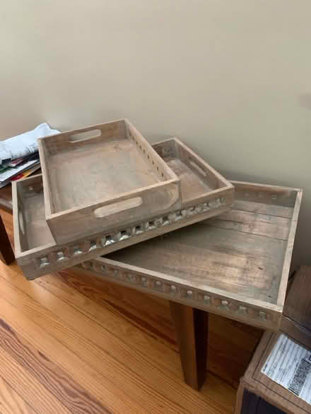 Photo of free Set of Three Wood Trays (Cottageville, South Brunswick) #1