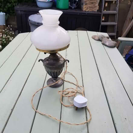 Photo of free Antique Oil Lamp- Converted to electric (Middleyard GL10) #1