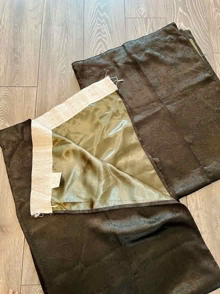 Photo of free Dark green pencil pleat curtains (Northville NP44) #1