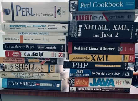 Photo of free Unix and programming lang books (Oakvlle Dundas & Neyagawa) #1