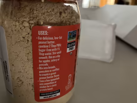 Photo of free 2 jars peanut butter powder (NoHo 10012) #3