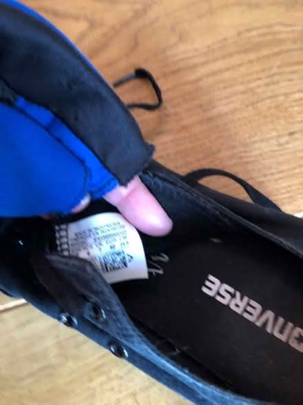 Photo of free Black converse plimsolls (Keymer BN6) #2
