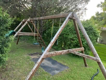 Photo of free Wood swing set (Greendale WI) #3