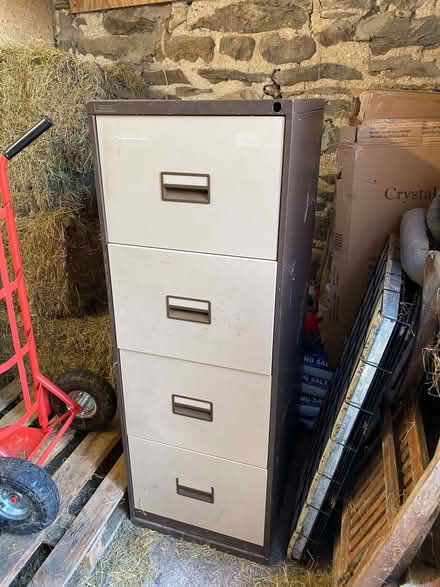 Photo of free Filing cabinet - metal, four drawer (Sedbergh LA10) #2