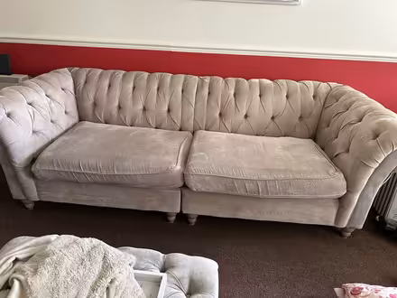 Photo of free 4 Seate has wear and some damage on cushion cover seam (Gidea Park RM1) #1
