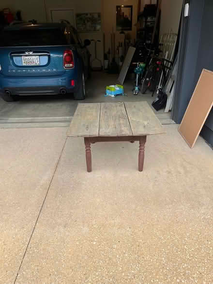 Photo of free Low standing wooden table (Grosvenor) #2