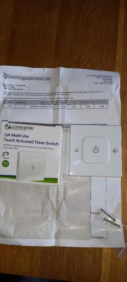 Photo of free Touch Acitvated Timer switch (Highworth SN6) #1