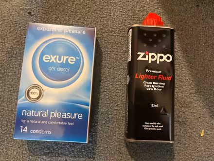 Photo of free Lighter fluid, Condoms (BN2) #1