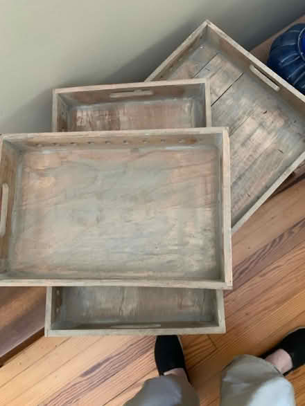 Photo of free Set of Three Wood Trays (Cottageville, South Brunswick) #3