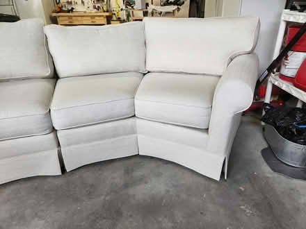 Photo of free White 2 piece sectional couch (southeast Fort Collins) #1
