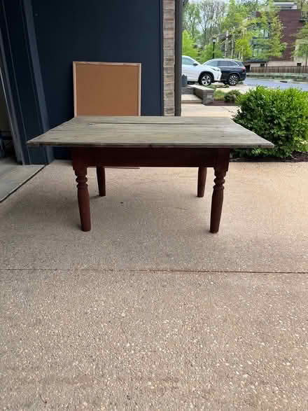 Photo of free Low standing wooden table (Grosvenor) #1