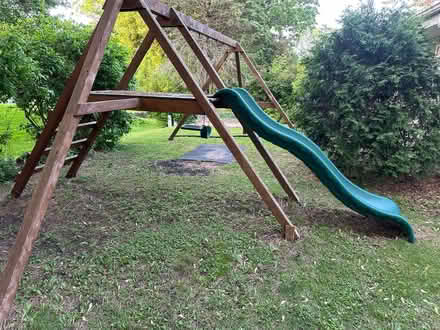 Photo of free Wood swing set (Greendale WI) #1