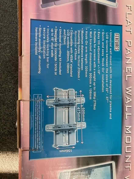 Photo of free tv / monitor wall mount panel new (Beckenham BR3) #2