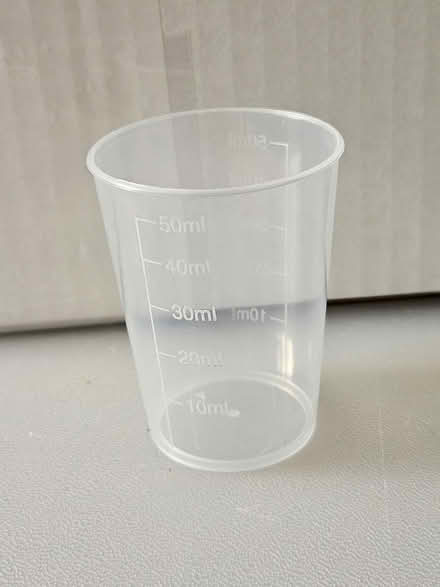 Photo of free 50ml measuring cups (Hest Bank.) #1