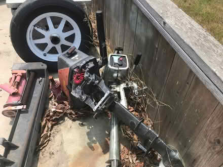 Photo of free Old boat motors & log spliter (Huntington Beach) #1
