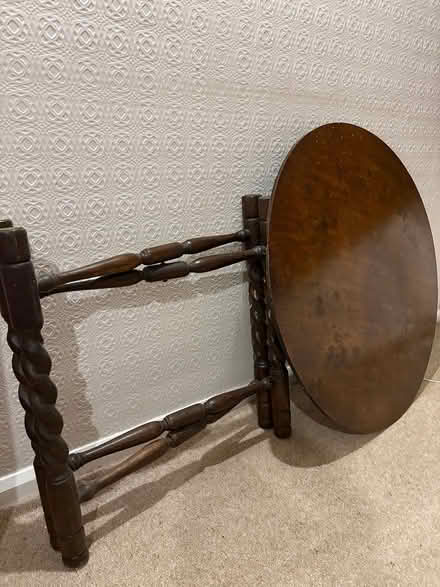 Photo of free Antique wooden collapsible table (Lymm) #4