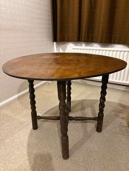 Photo of free Antique wooden collapsible table (Lymm) #1