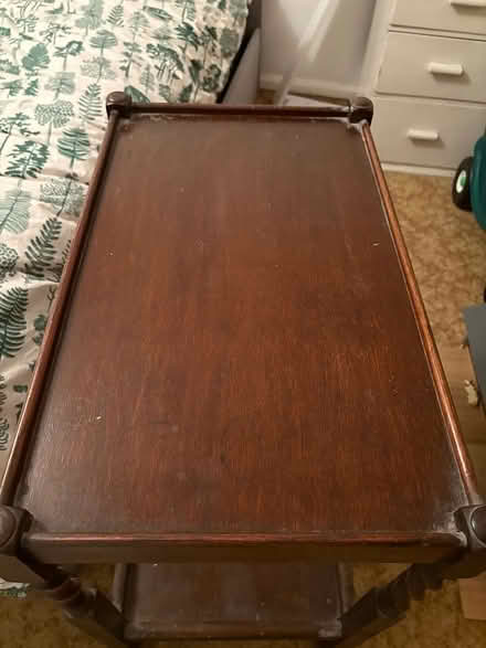 Photo of free Wooden trolley on wheels (Lymm) #3