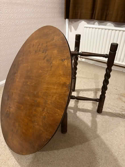 Photo of free Antique wooden collapsible table (Lymm) #3