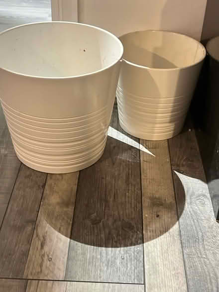Photo of free Two plant pots - large and medium (SE25 6NE) #1