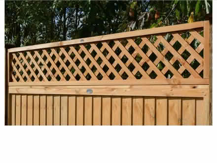 Photo of Diamond fence topper,square trellis (Stockport SK1) #3