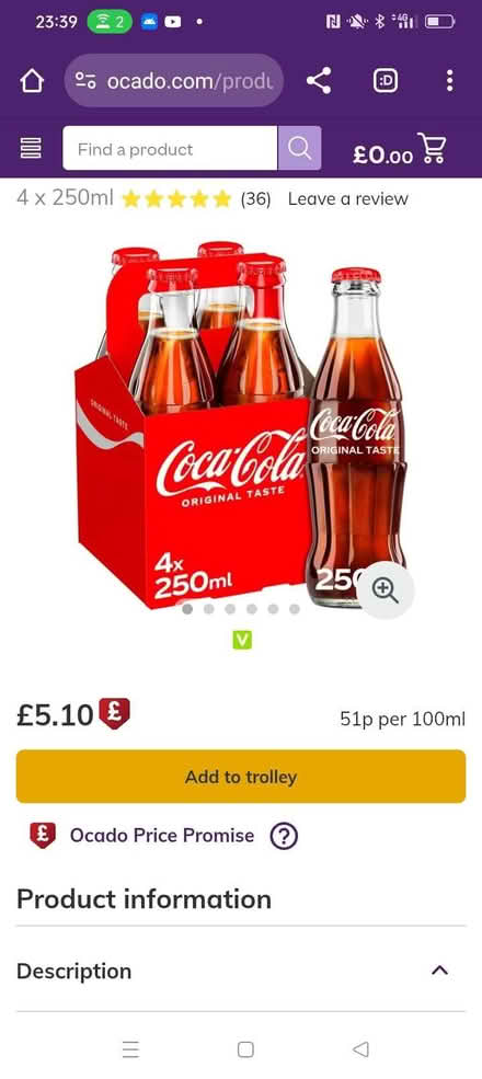 Photo of Empty cola glass bottles or coloured glass bottles Crediton (Crediton EX17) #1
