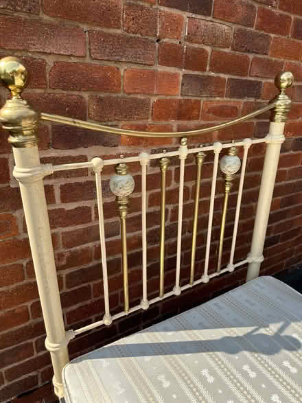 Photo of free Seventh Heaven Bed with antique brass bedstead (Ludlow SY8) #2