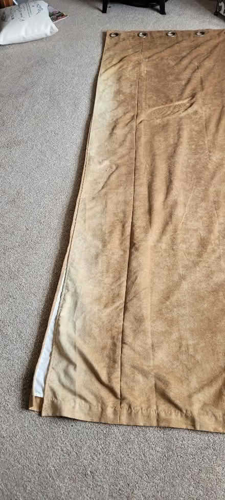 Photo of free Suede Effect Curtains With Tie Backs (Dinnington S25) #2