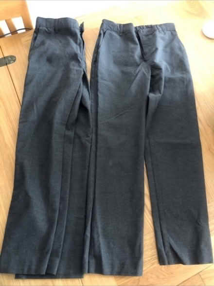 Photo of free Boys grey school trousers x 2 (Cheshunt En8) #1